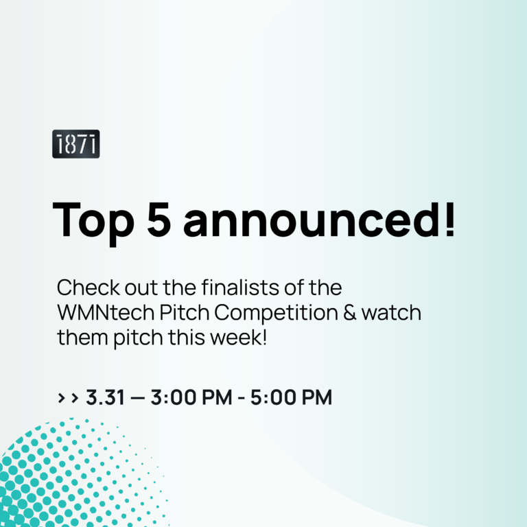 Here are your 5 WMNtech Pitch Competition finalists!