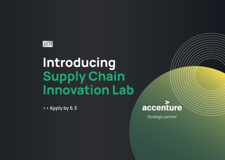 1871 Launches Supply Chain Innovation Lab with Strategic Partner Accenture