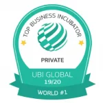 Top Business Incubator Private UBI Global 19 / 20 World #1